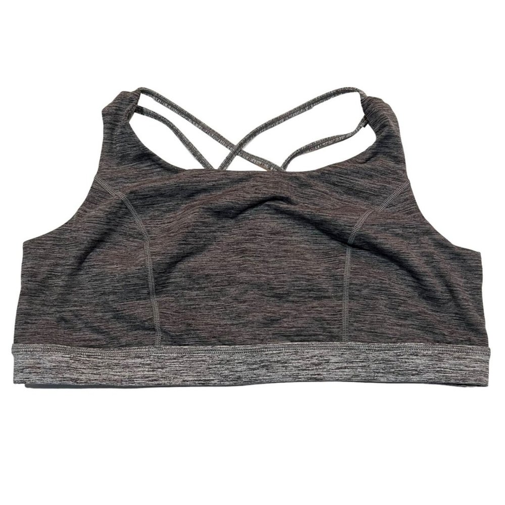 NWT TORRID Active Sports Bra Sz 3X Gray Strappy - Picture 1 of 5
